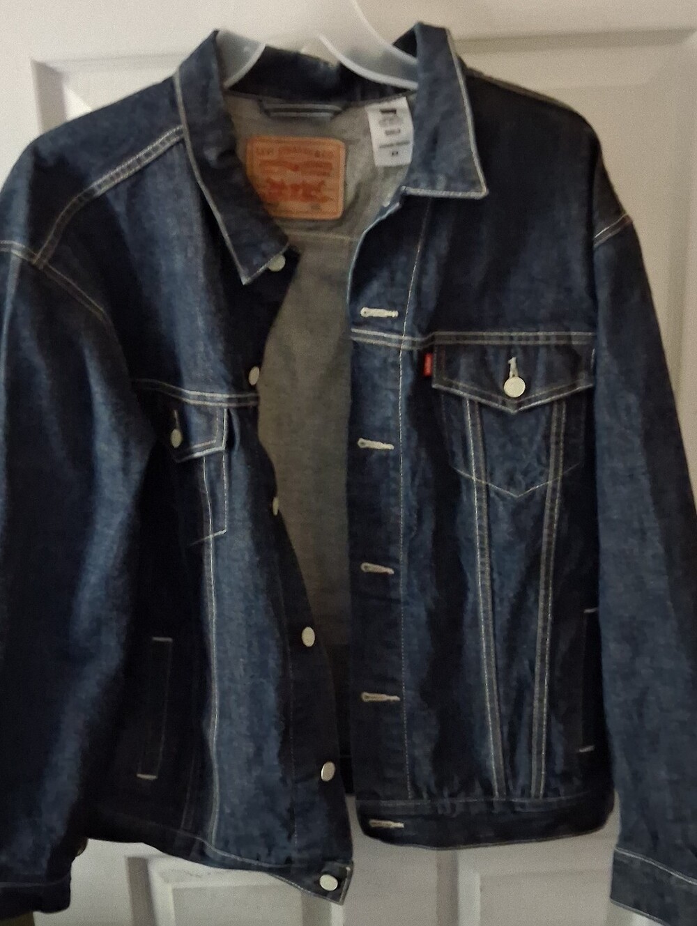 Levi Strauss & Co. - Men's Oversized Blue Denim Trucker Jacket. Size XXL